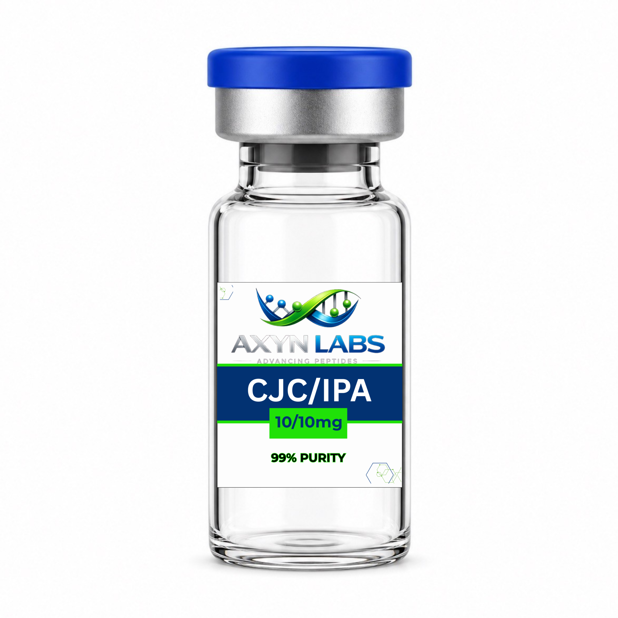 20mg vial of CJC-1295 and Ipamorelin peptide blend for research purposes.